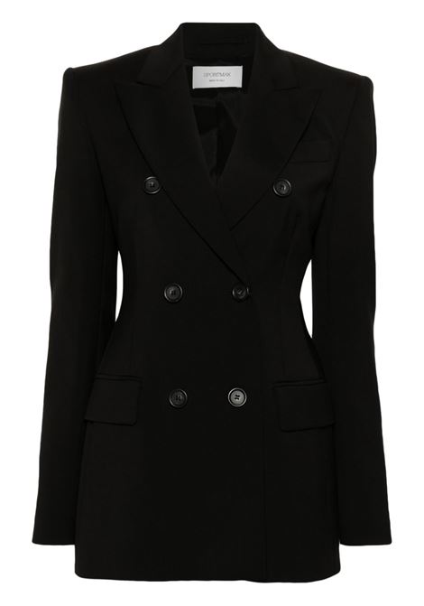 Black Adamo double-breasted blazer Maxmara Sportmax - women